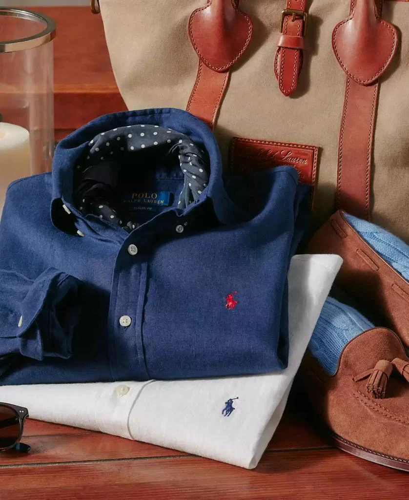 Ralph Lauren Men's Classic Fit Linen Shirt 4
