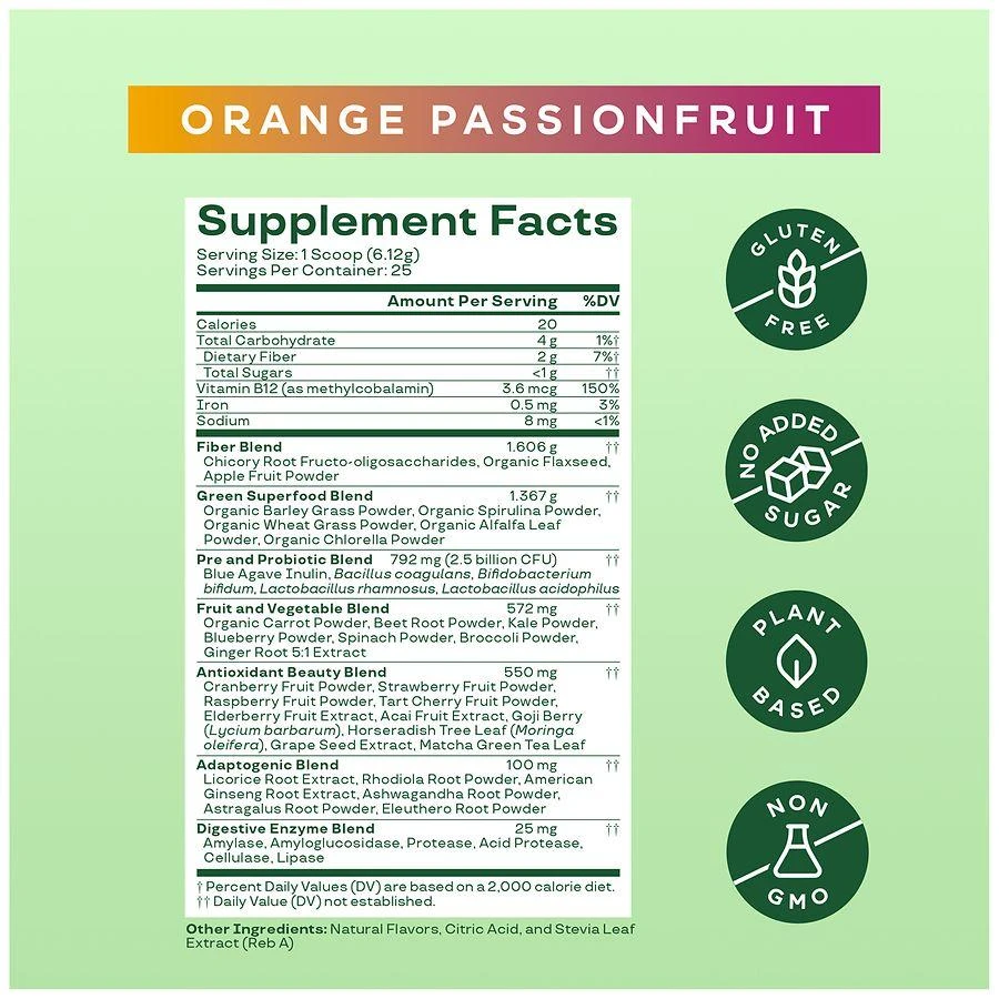 Bloom Greens & Superfoods Powder Orange Passionfruit, 25 servings 2