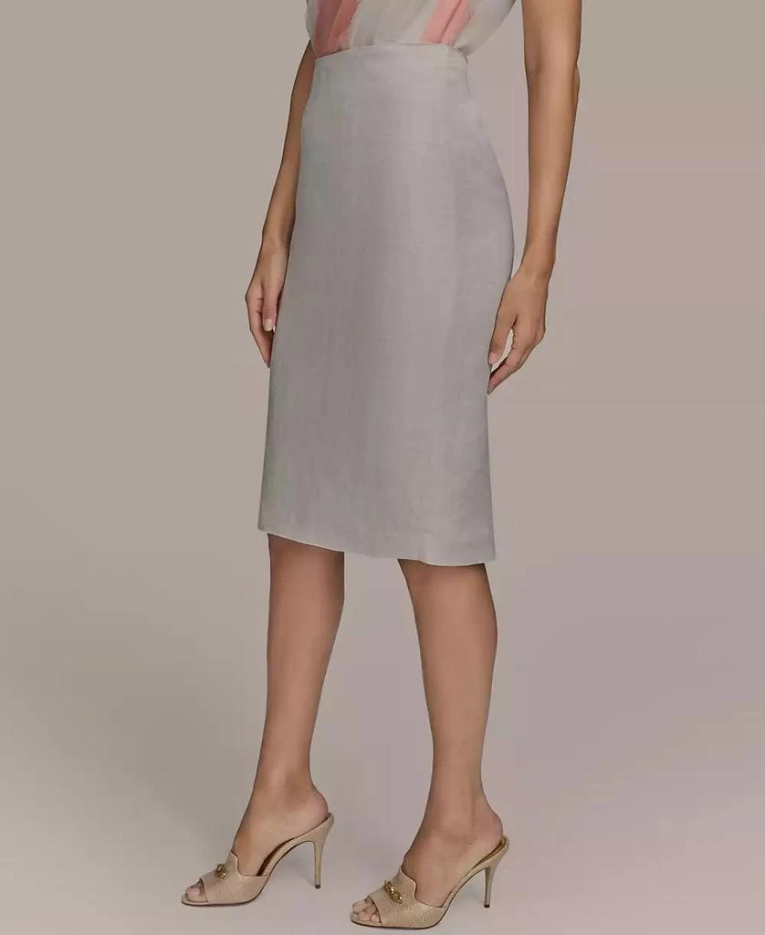 Donna Karan Women's Linen-Blend Pencil Skirt 3
