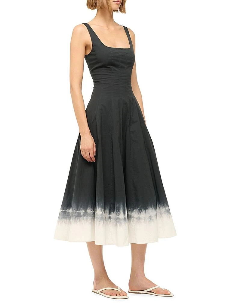 Wells Pleated Stretch-Cotton A-Line Midi-Dress – On Sale Now with Up to 51%  Off