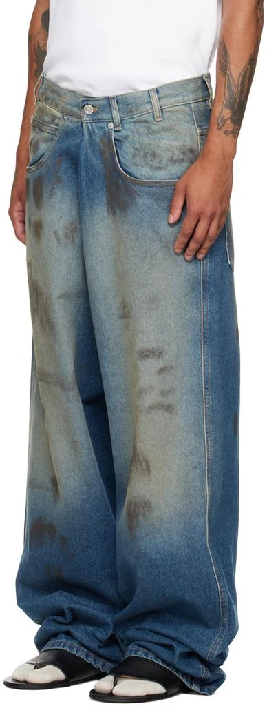 LU'U DAN Blue Kriss Kross Jeans 4