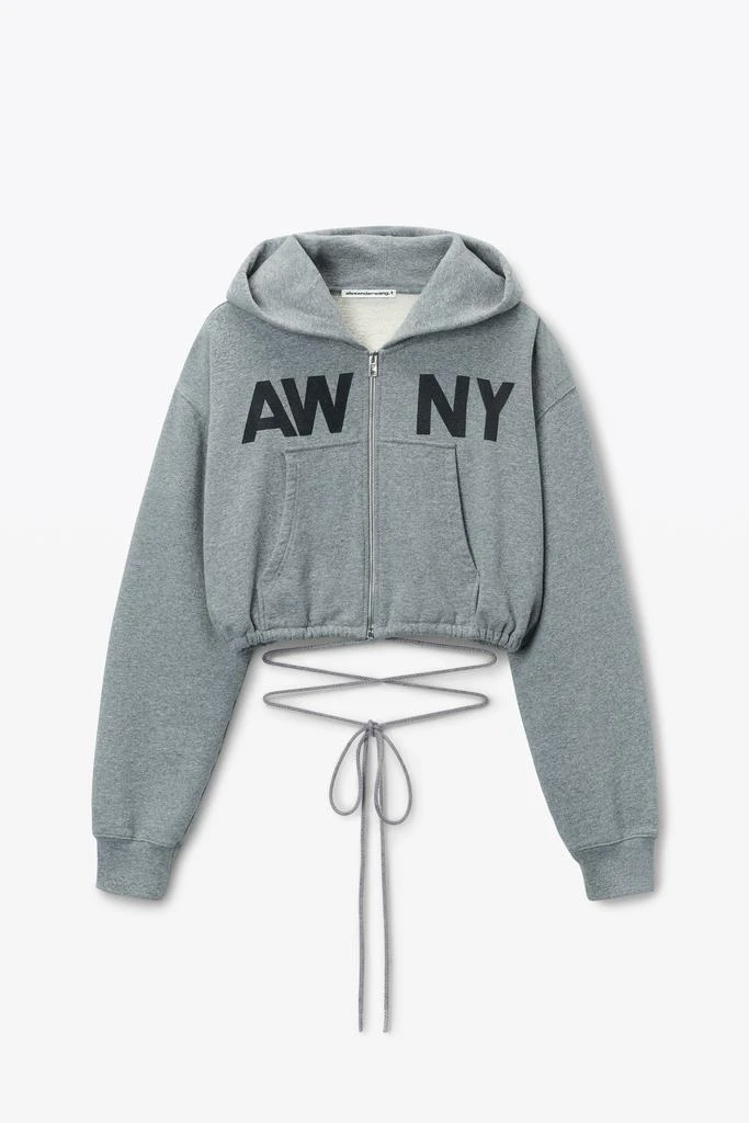 Alexander Wang Deconstructed Logo Wrap Hoodie 2