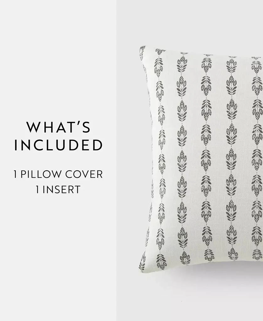 IENJOY HOME Leaves Line Patterns Decorative Pillow, 20" x 20" 2