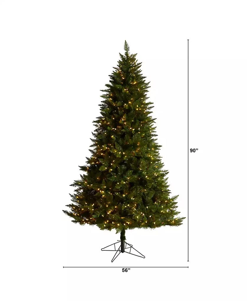 NEARLY NATURAL Vermont Spruce Artificial Christmas Tree, 7.5
 2