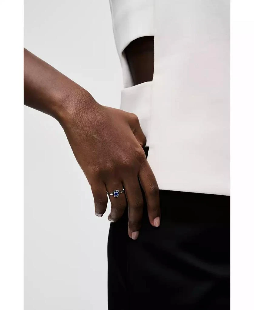 PANDORA Sterling Silver Birthday Stone Circle Ring 4
