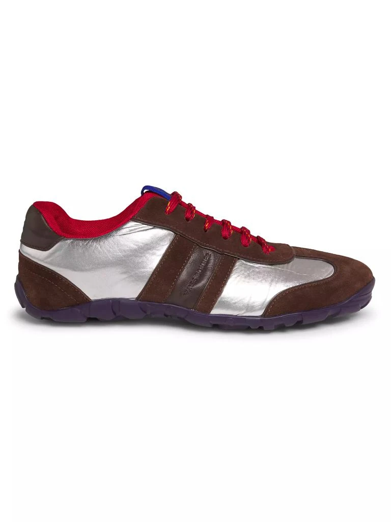WALES BONNER Dream Study Metallic Low-Top Sneakers 1