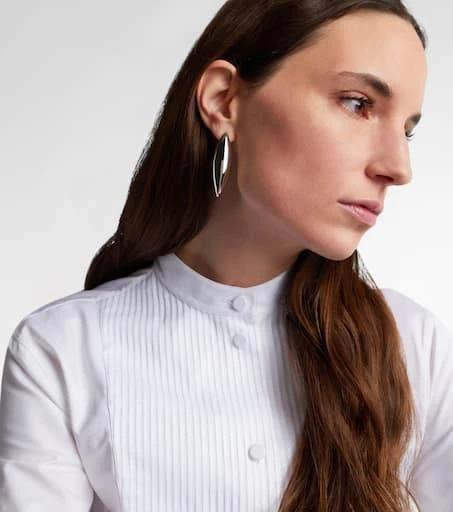 Jennifer Fisher Puffy Dagger Small 10kt rhodium-plated earrings 2