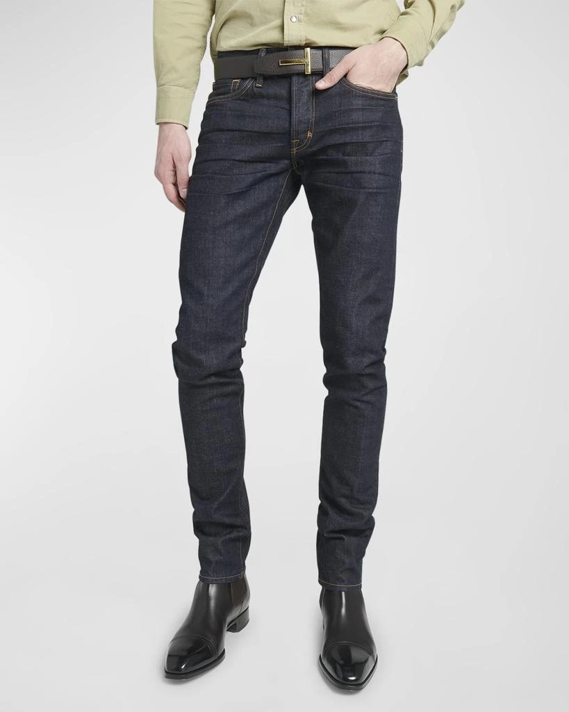 Tom Ford Men's Dark Wash Stretch Slim Fit Jeans 6