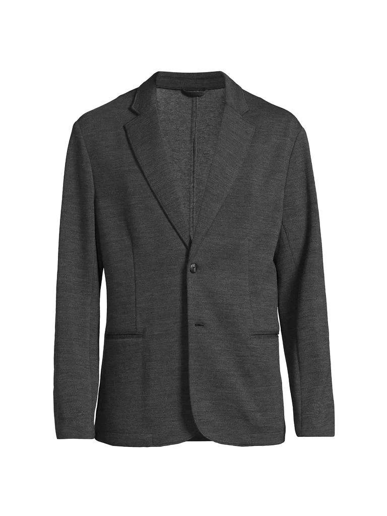 Emporio Armani Virgin Wool-Blend Single-Breasted Jacket 1
