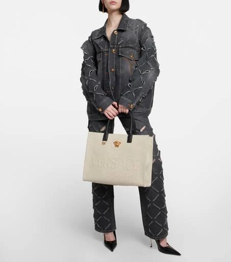Versace La Medusa canvas tote bag 5