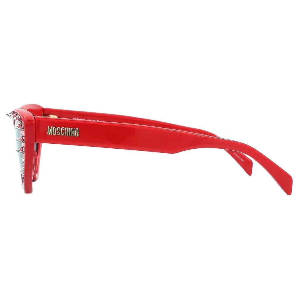 Final Price! Moschino MOS006/S/STR 0C9A IR Red/Grey Sunglasses Grey Cat Eye Ladies Sunglasses MOS006/S/STR 0C9A/IR 52 – On  main image 4
