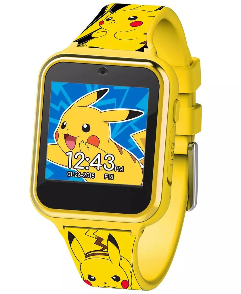Accutime Children's Yellow Silicone Smart Watch 38mm 2