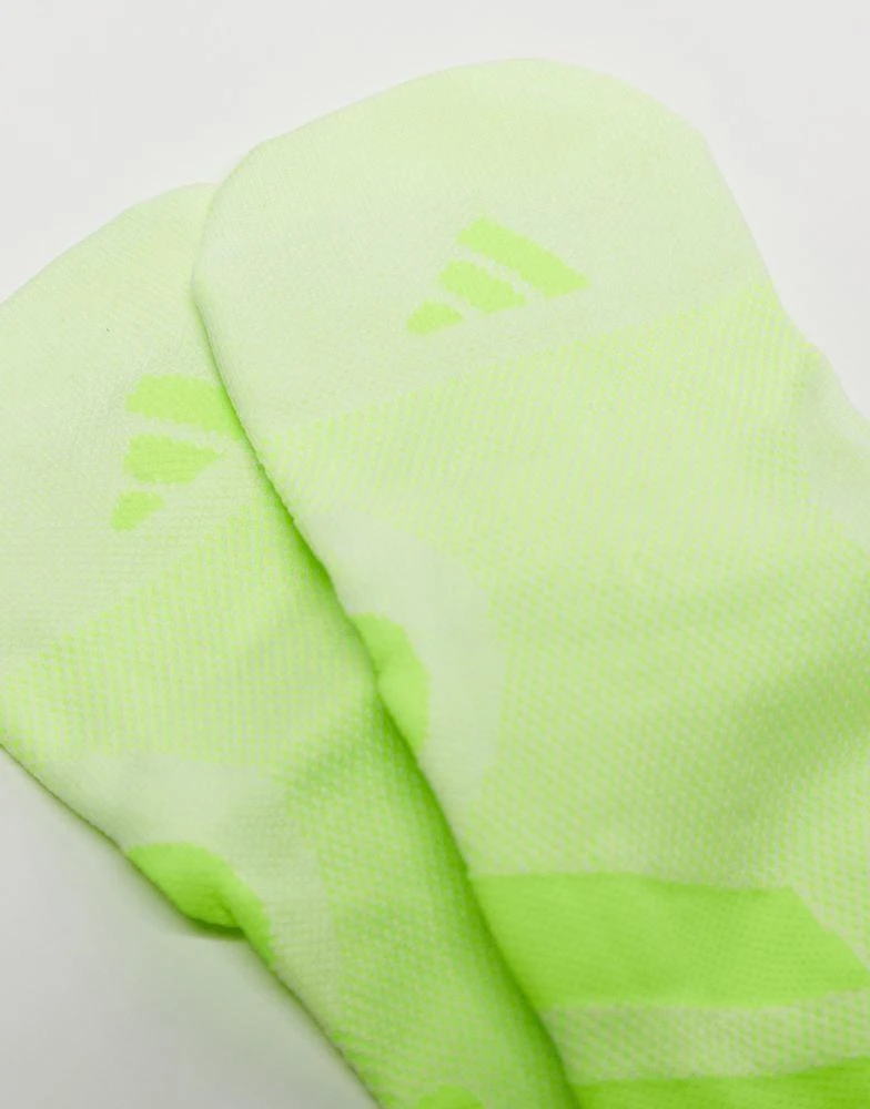 Adidas adidas Running Adizero socks in neon green 2