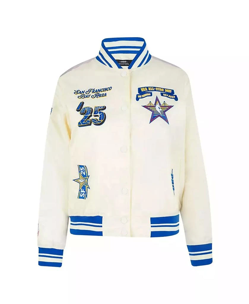 Pro Standard Women's Cream 2025 NBA All-Star Game Satin Jacket 2