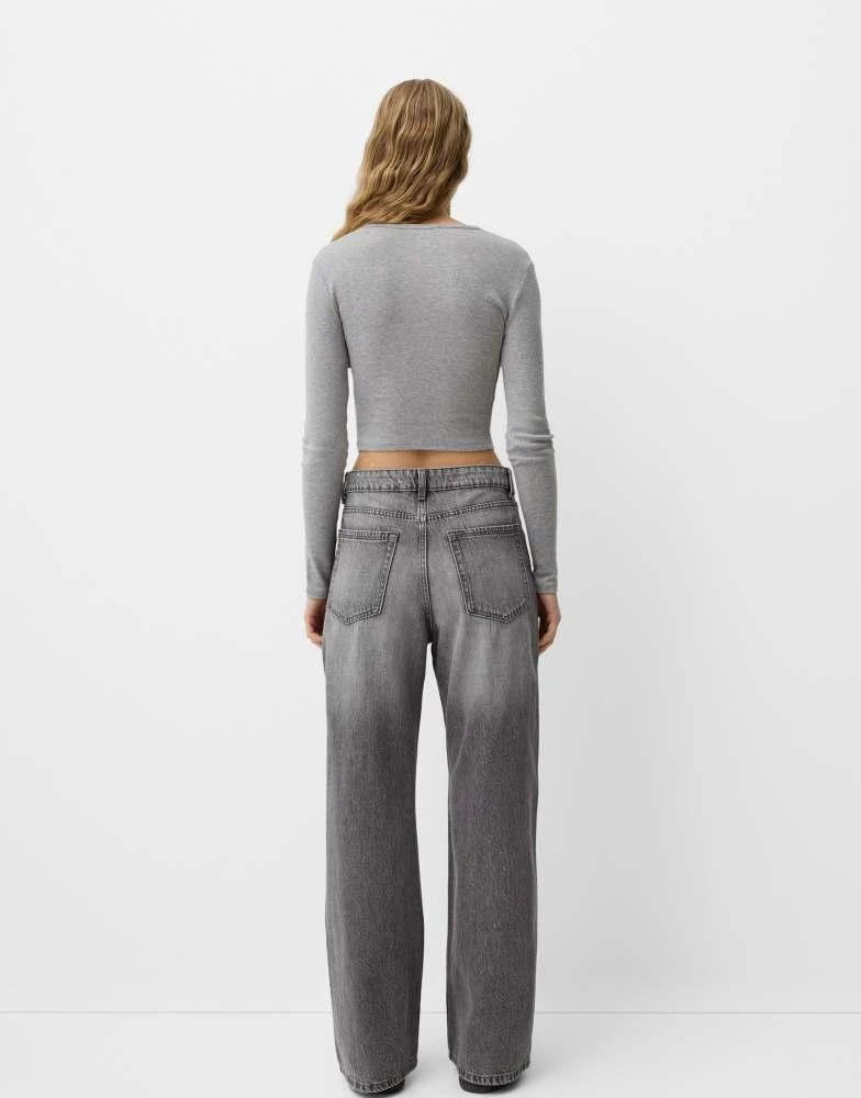 Bershka Bershka baggy jeans in grey 2