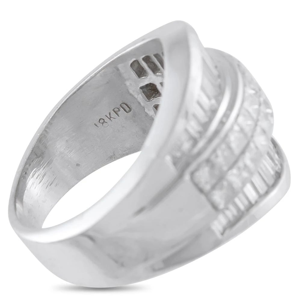 LB Exclusive 18K White Gold 3.12 ct Diamond Multi-Row Wide-Band Ring MF01-012026 4