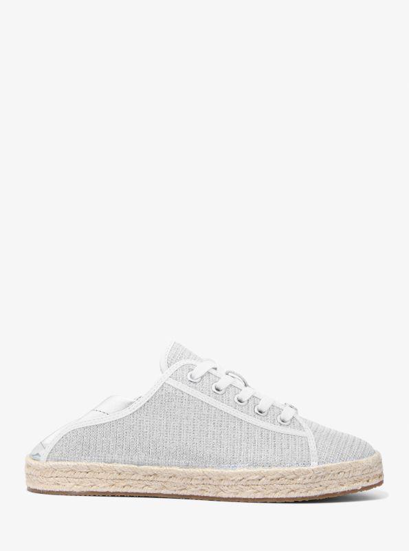 Michael Kors Libby Glitter Chain Mesh Collapsible-Heel Sneaker