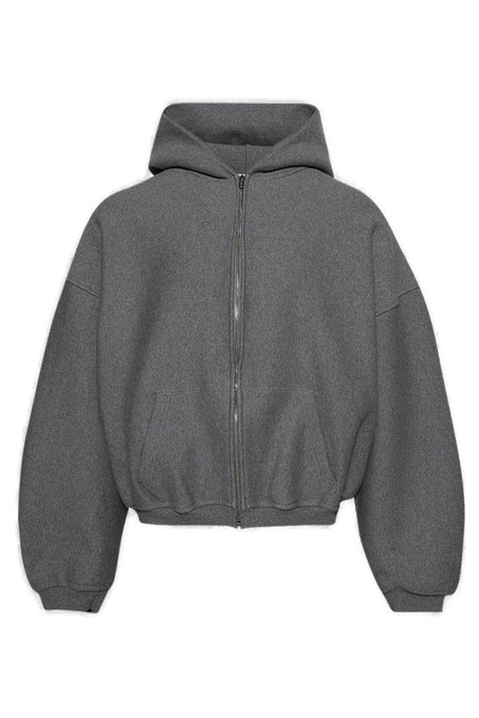 Alexander Wang STAR ZIP UP HOODIE IN DENSE FLEECE - Hoodies