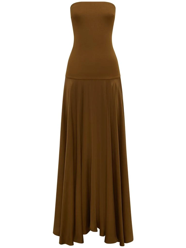 Esse Studios Illi Satin & Jersey Strapless Dress 5