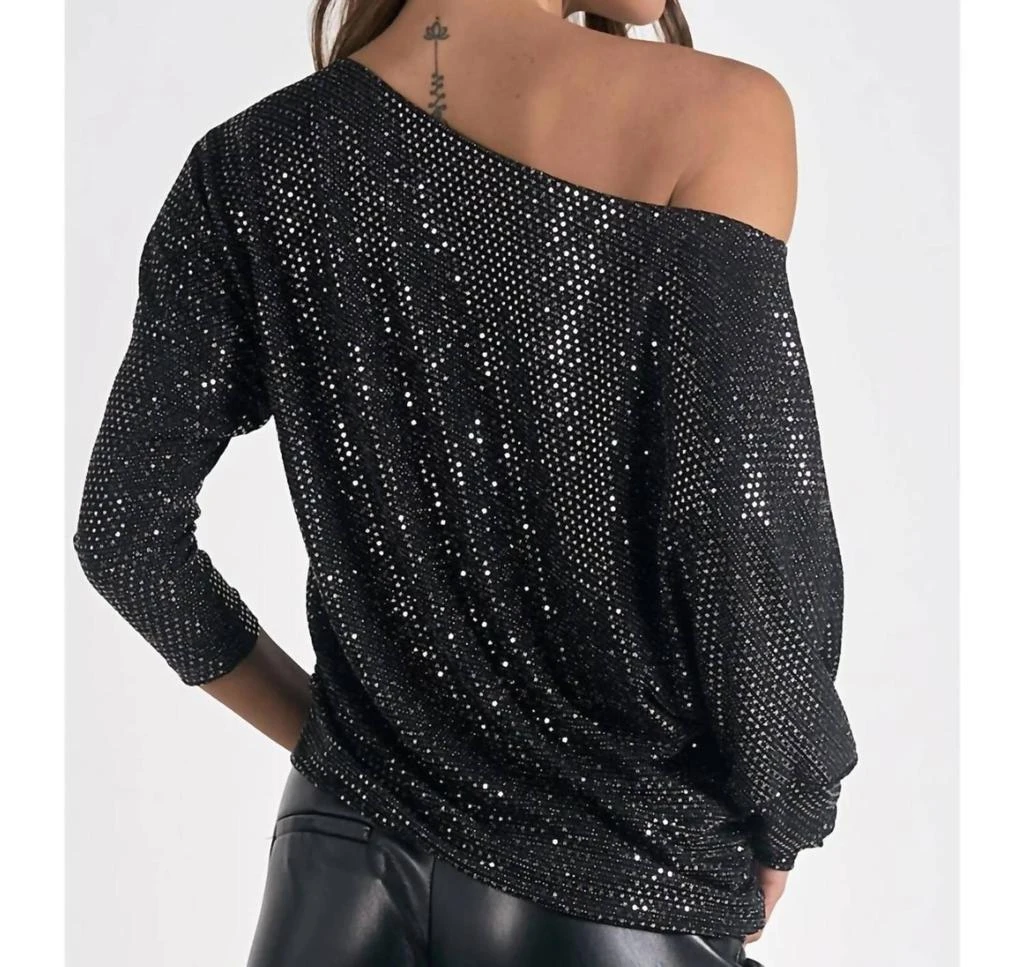 Elan Elan - Sparkle Off The Shoulder Top 3