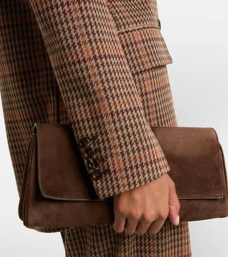 Max Mara Guelfo checked wool and cotton blazer 5