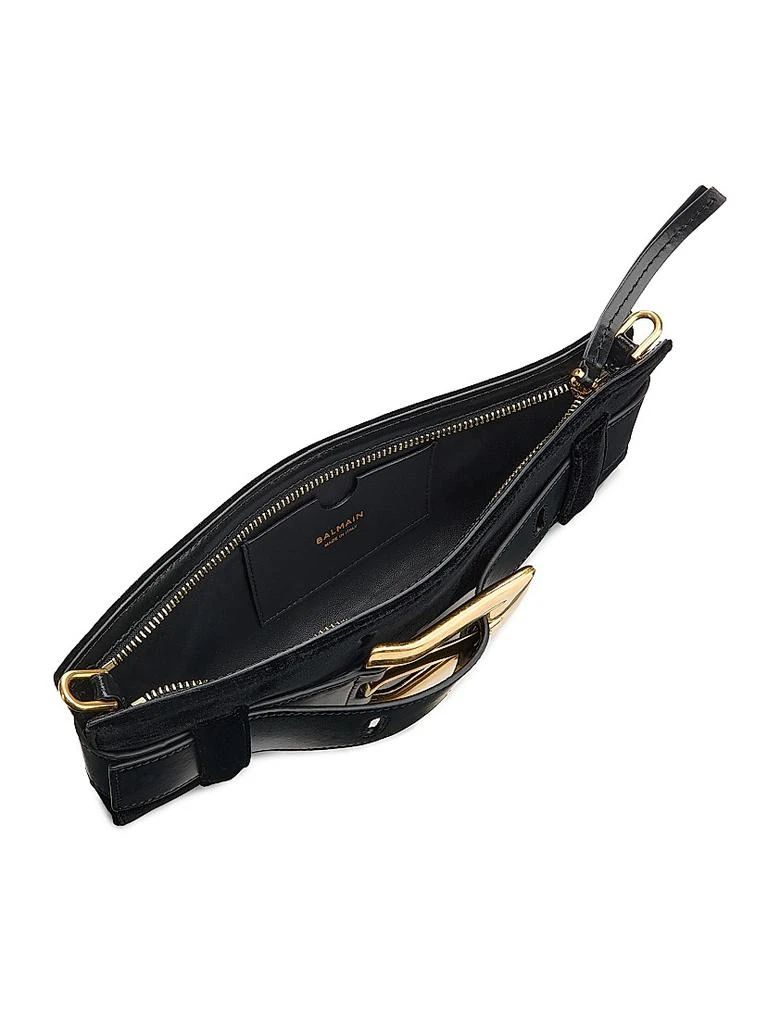 Balmain Anthem Velvet Clutch Bag 5