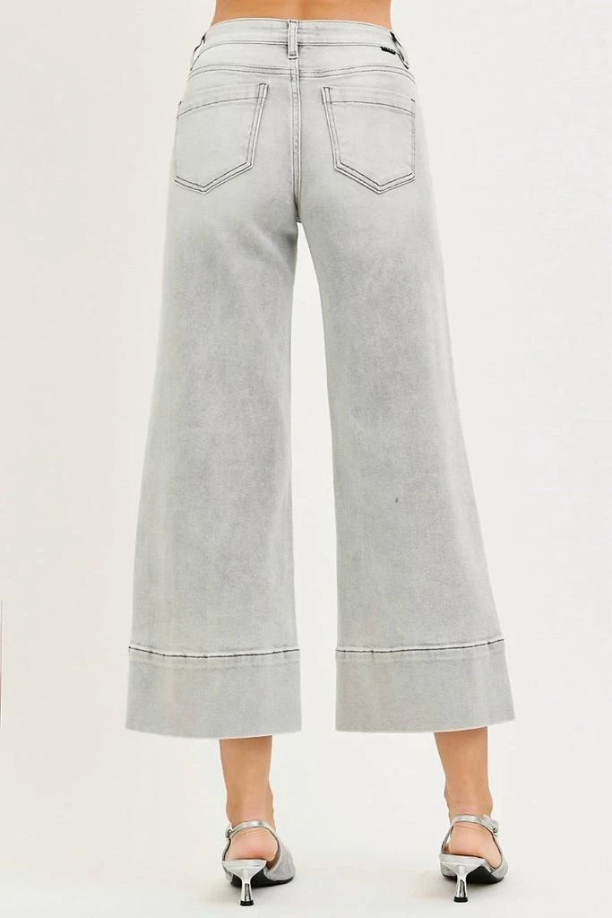 RISEN Risen - Lizzy Mid Rise Wide Pintuck Denim Pants 3