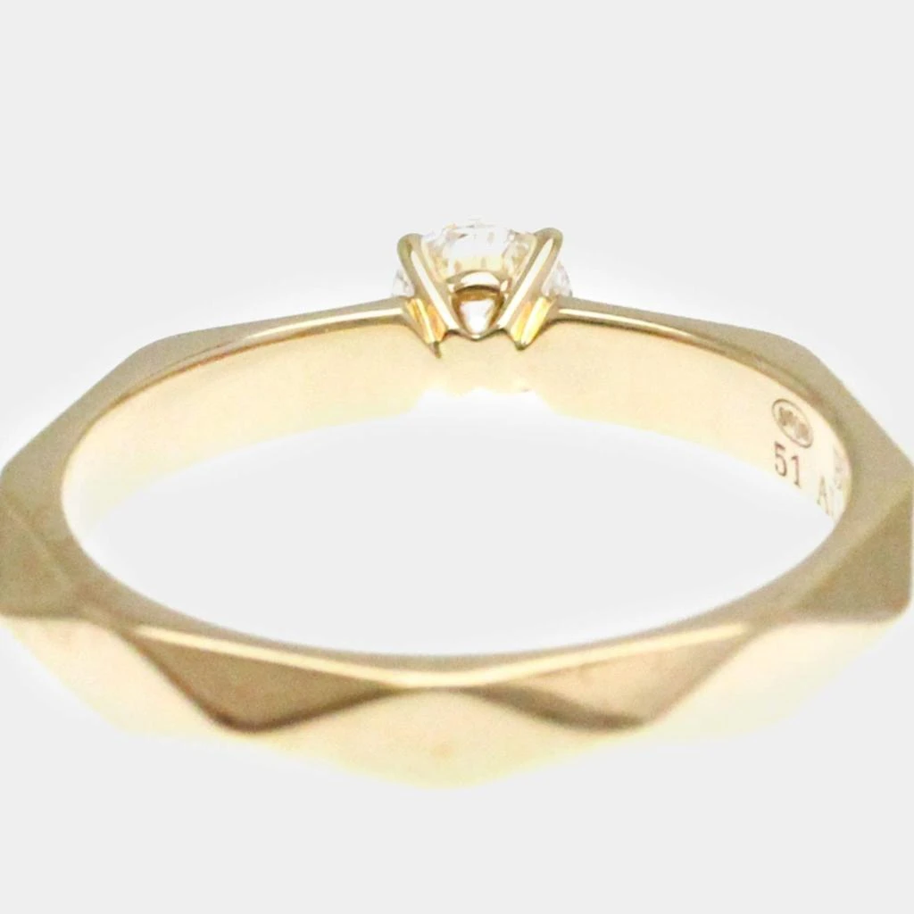 Boucheron Boucheron 18K Pink Gold Diamond Facette Ring EU 51 9