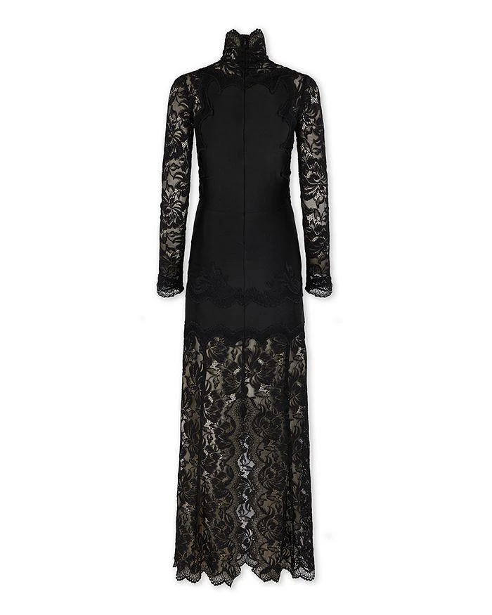 chinese dress ladies Lace Mock Neck Maxi Dress main image 1