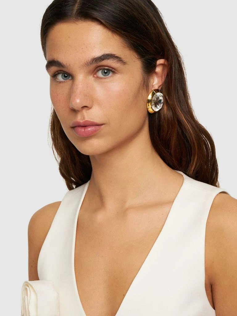 ALESSANDRA RICH Round Crystal Stud Earrings 1