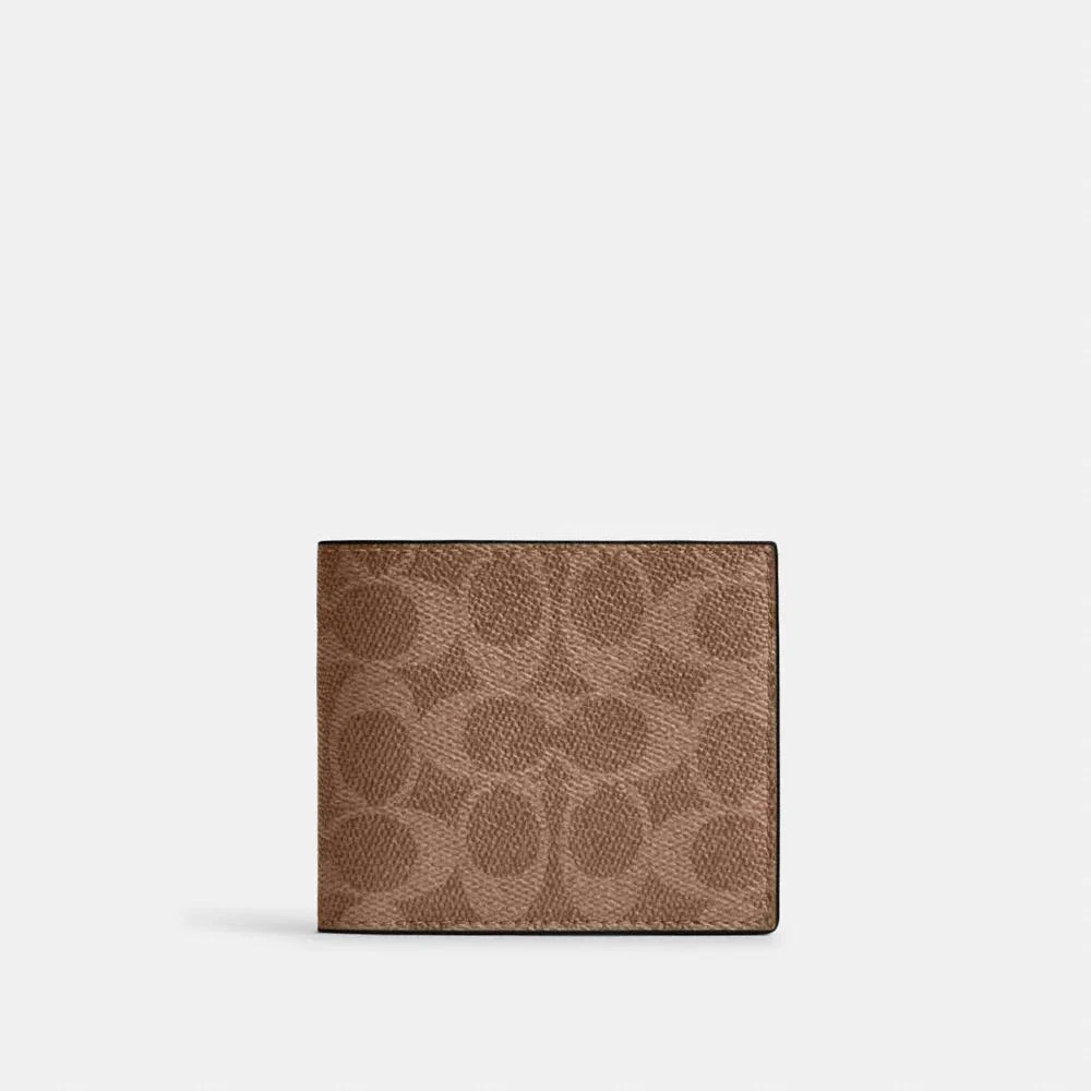 Coach Id Billfold Wallet In Signature Canvas 1