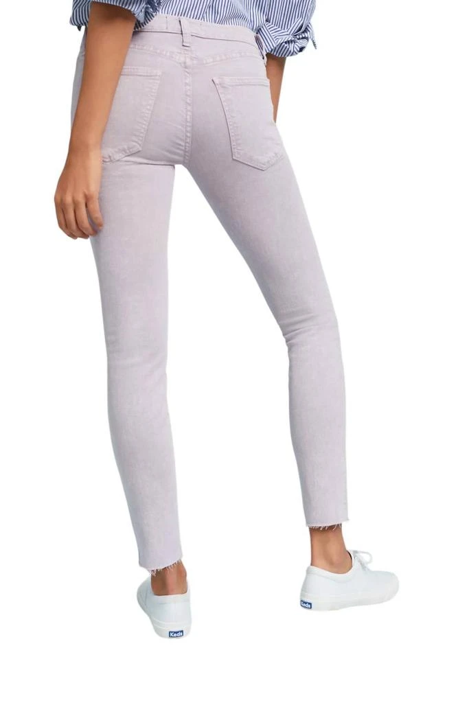 Current Elliott The Stiletto Skinny Stretch Raw Hem Jean In Purple 2