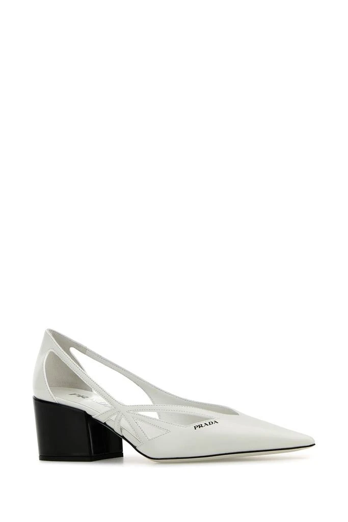 Prada White leather pumps 1