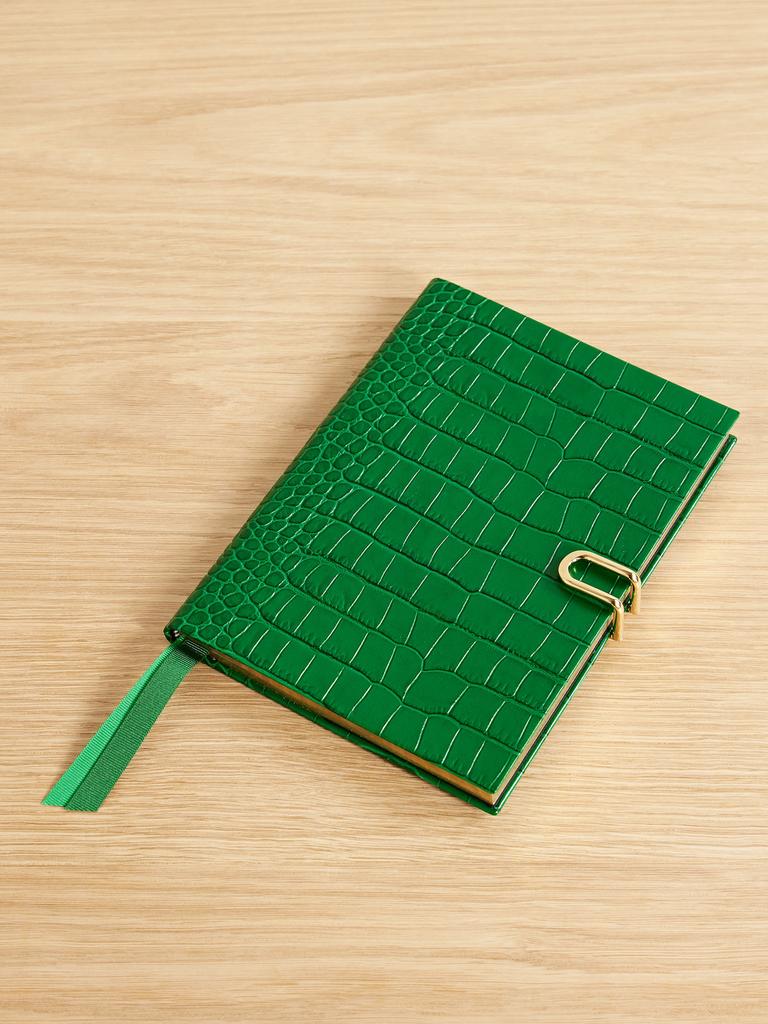 SMYTHSON 仿鳄鱼纹皮革