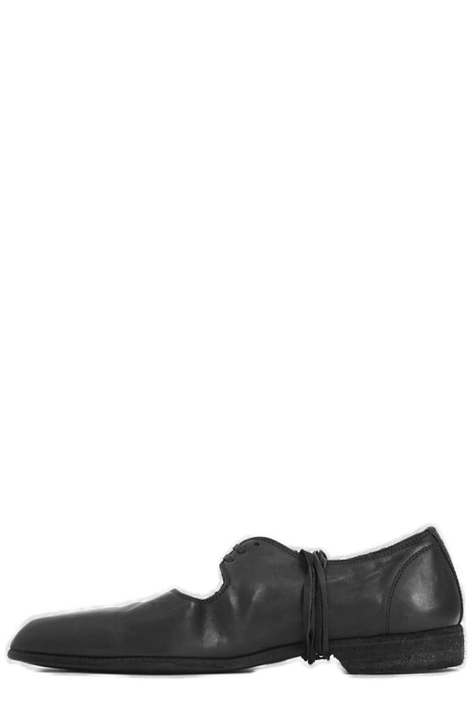 guidi Guidi Pointed Toe Lace-Up Flat Shoes 3