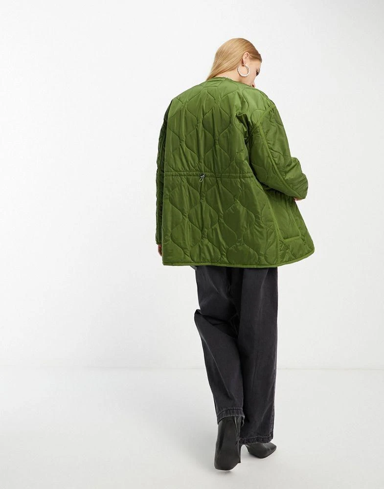 BLANK NYC Blank NYC oversized quilted jacket in green 2