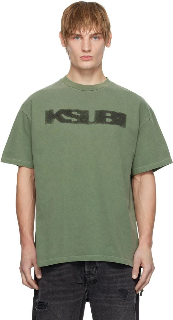 Ksubi Green World Order Ekcess Hash T-shirt 1