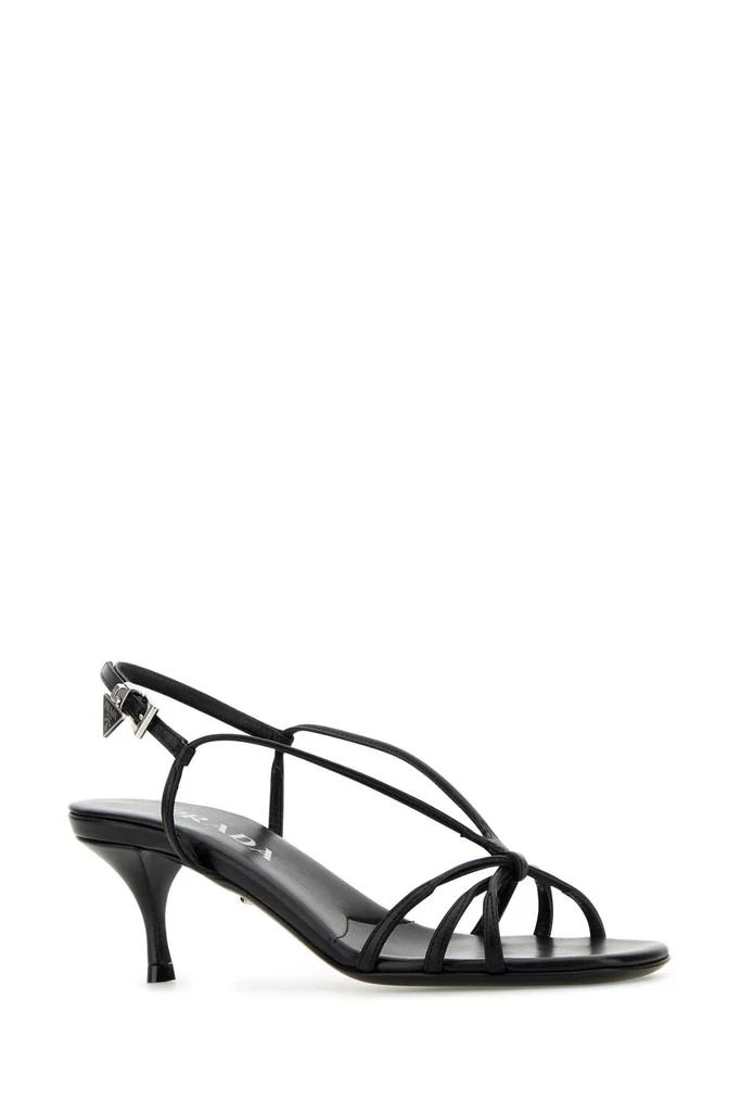Prada BLACK LEATHER SANDALS 2