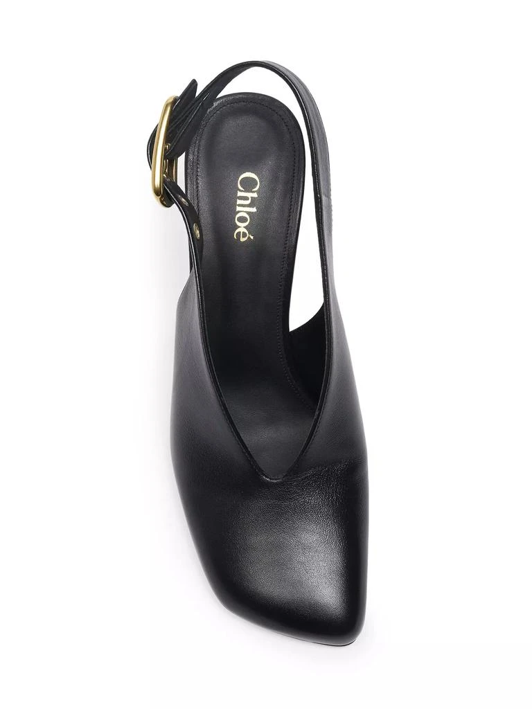 Chloé Andrea 70MM Leather Sling-Back Pumps 4