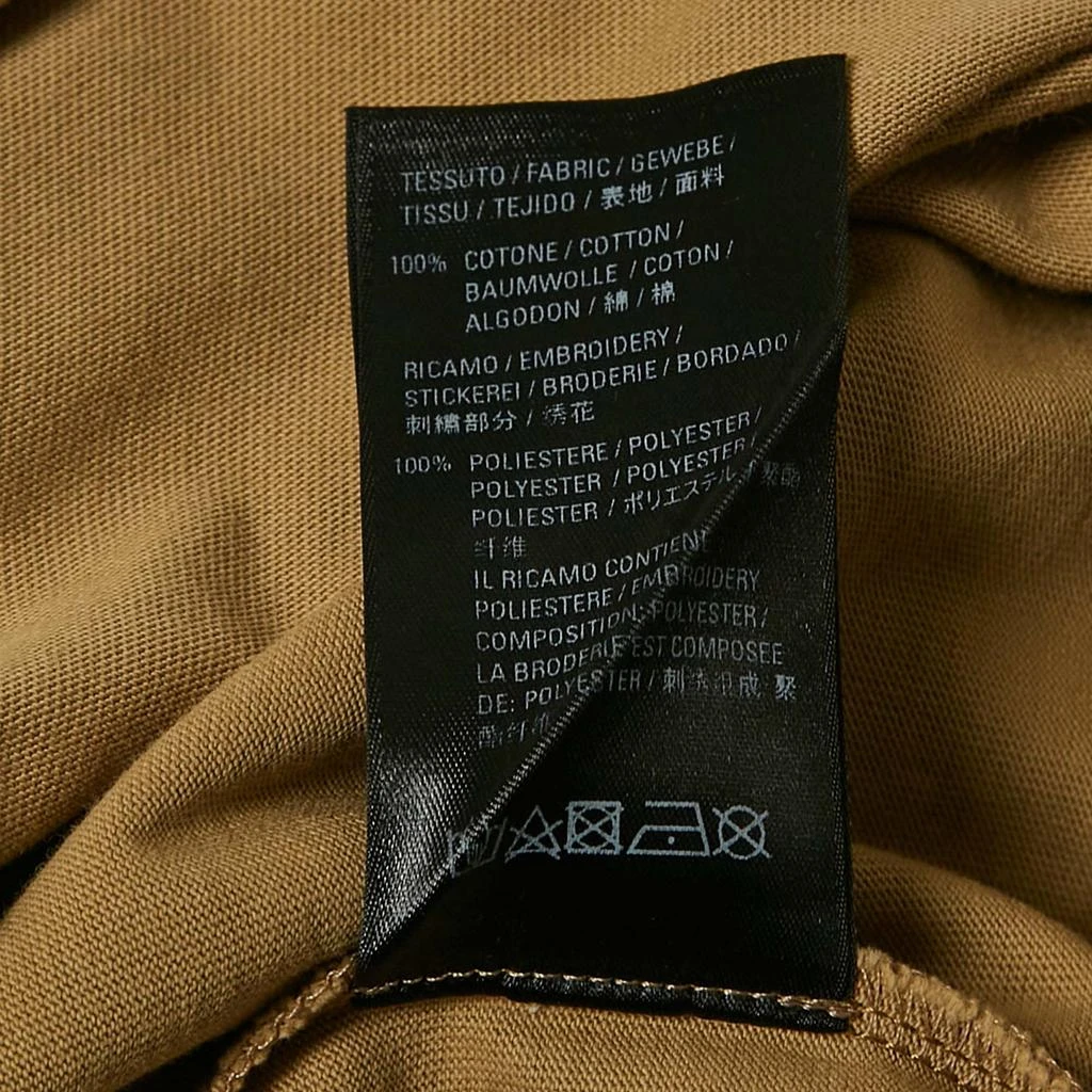 Balenciaga Balenciaga Brown Logo Embroidered Cotton Knit  T-Shirt S 6