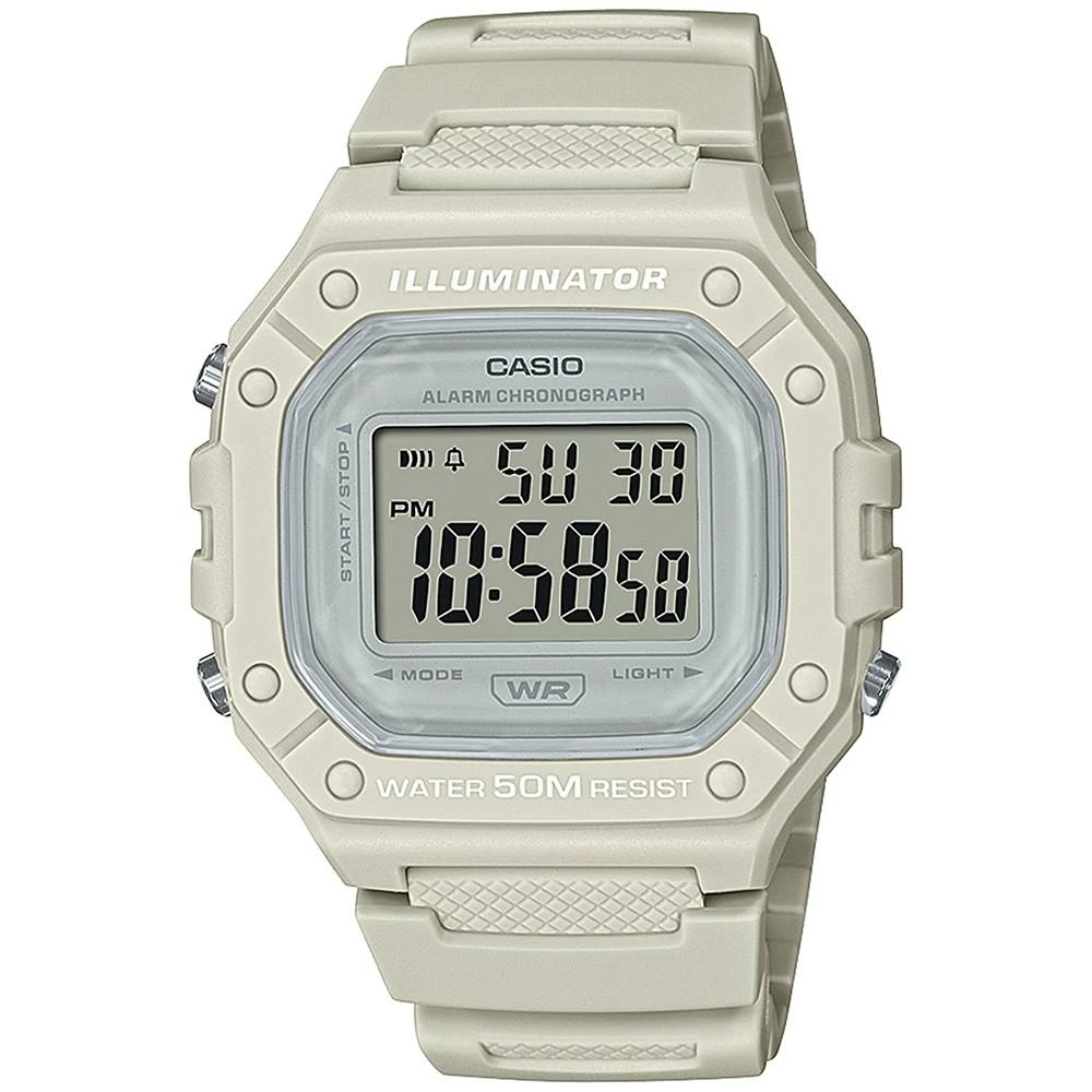 Casio Women's Digital Tan Resin Strap Watch 43mm 1