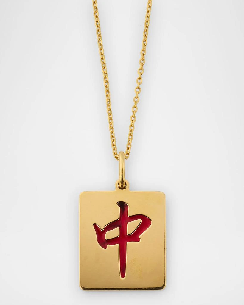 Roberto Coin 18K Gold Mahjong Honor Pendant Necklace