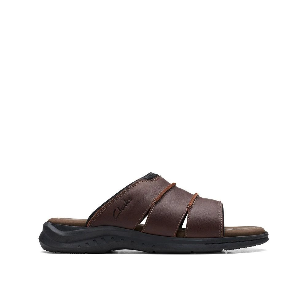 Clarks Men's Leather Walkford Easy Slide Sandals 2