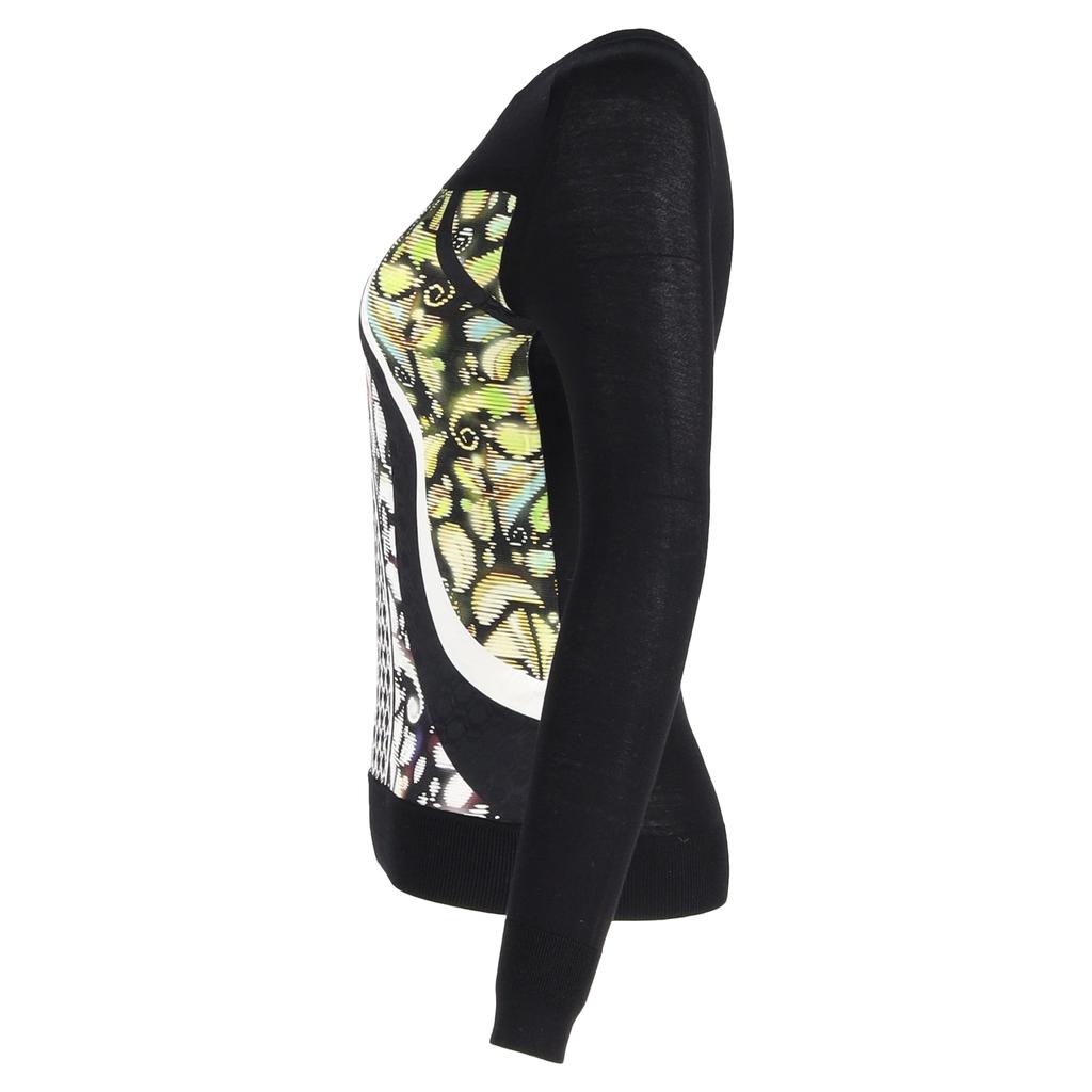 PETER PILOTTO Printed Sweater in Black Wool