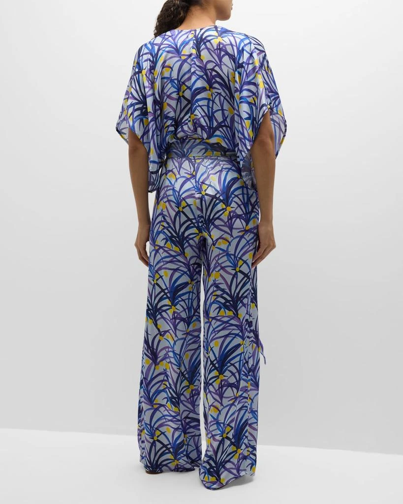 Jaline Natasha Printed Silk Jumpsuit 6