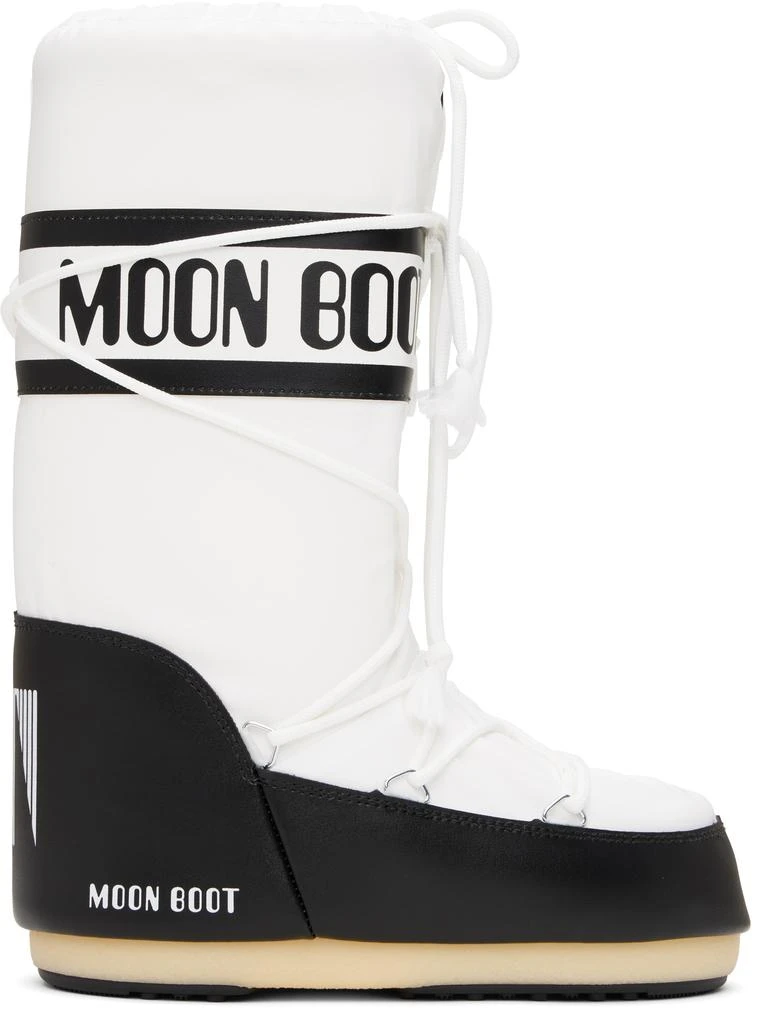 Moon Boot Black & White Icon Nylon Boots 1