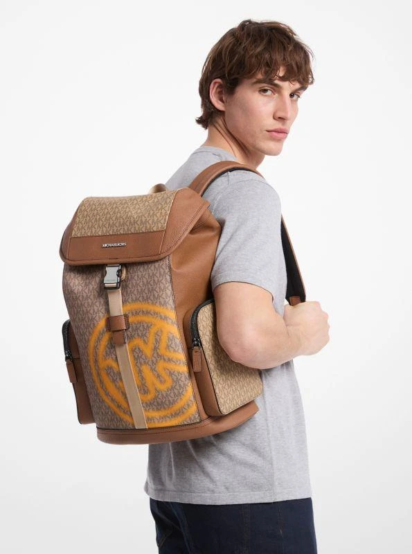Michael Kors Cooper Embellished Signature Logo City Backpack 3