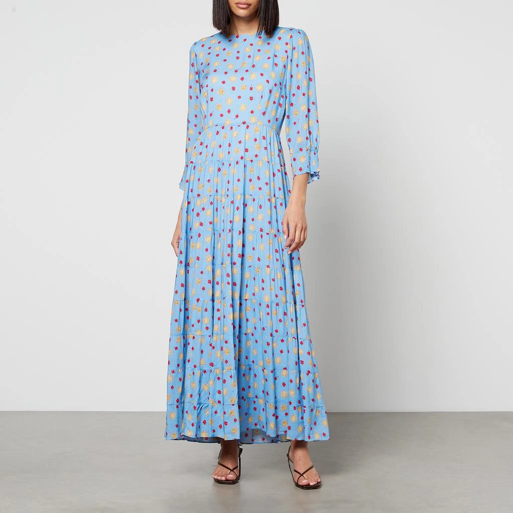 Rixo Rixo Kristen Printed Crepe Midi Dress 1