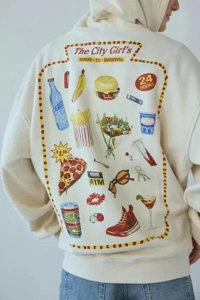 Kimchi Blue Kimchi Blue Junk Food Graphic Zip-Up Hoodie Sweatshirt 3