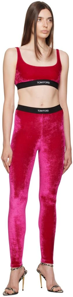 Tom Ford Red Scoop Neck Bra 4